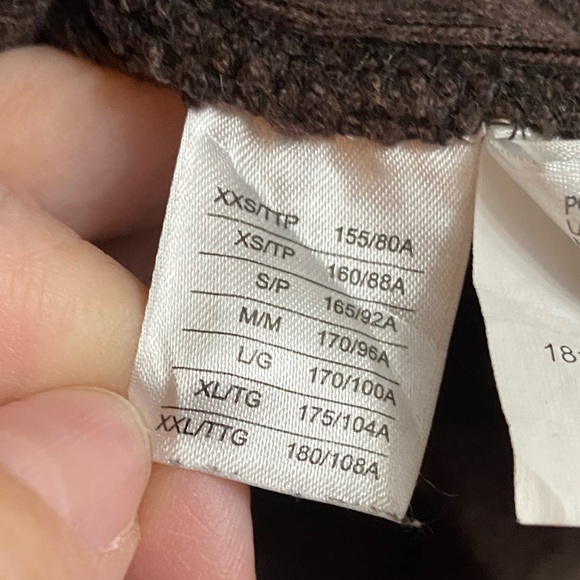 Roots Men’s XXL 1/4 Open Front with 3 Button Closure Brown Long Sleeve Sweater - Picture 11 of 13